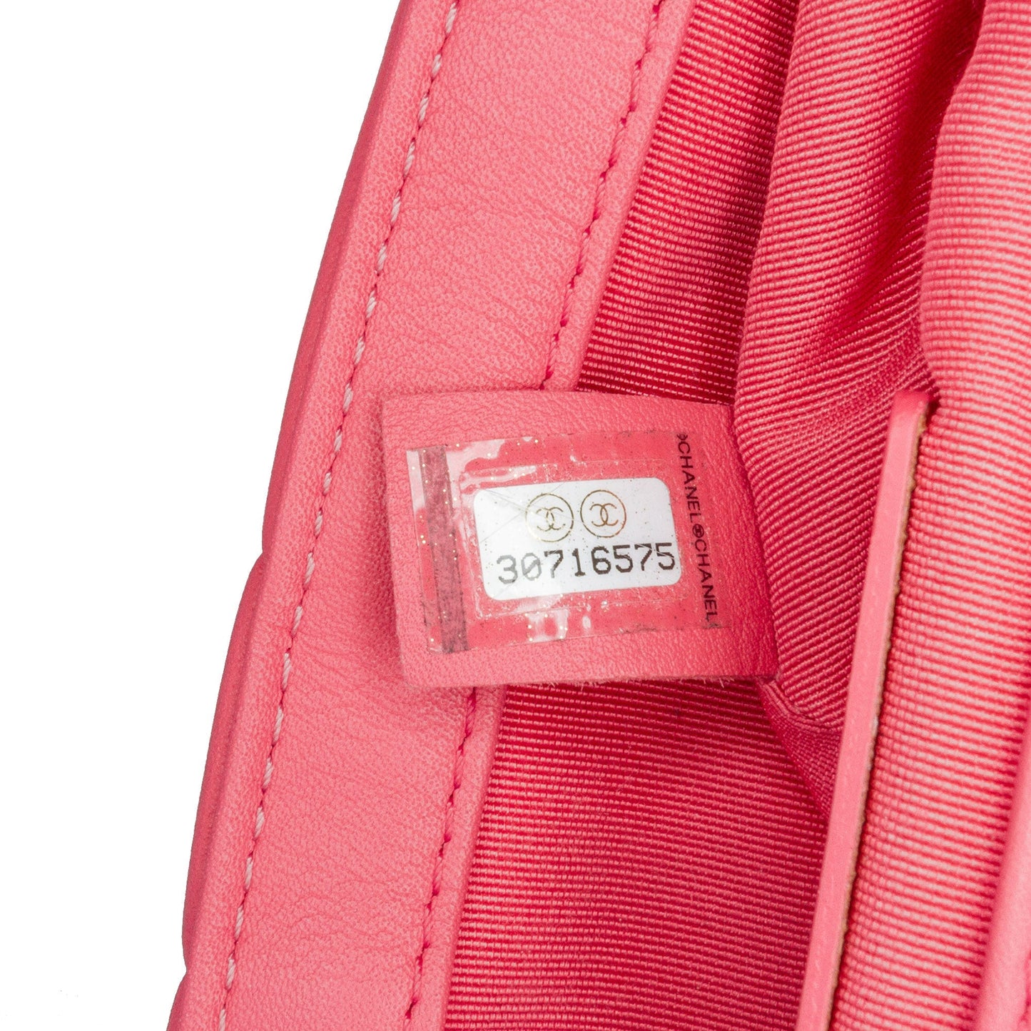 Pink Chanel Mini Quilted Calfskin Bubbly Flap Crossbody Bag