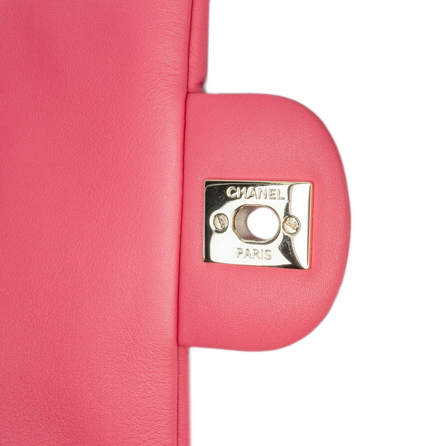 Pink Chanel Mini Quilted Calfskin Bubbly Flap Crossbody Bag