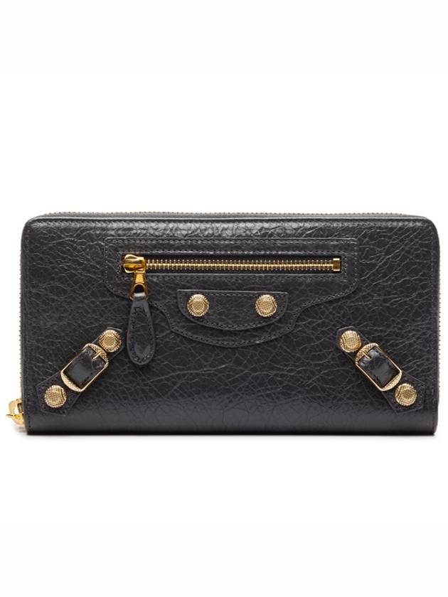 Luxury Balenciaga  Giant Continental Long Wallet Grey