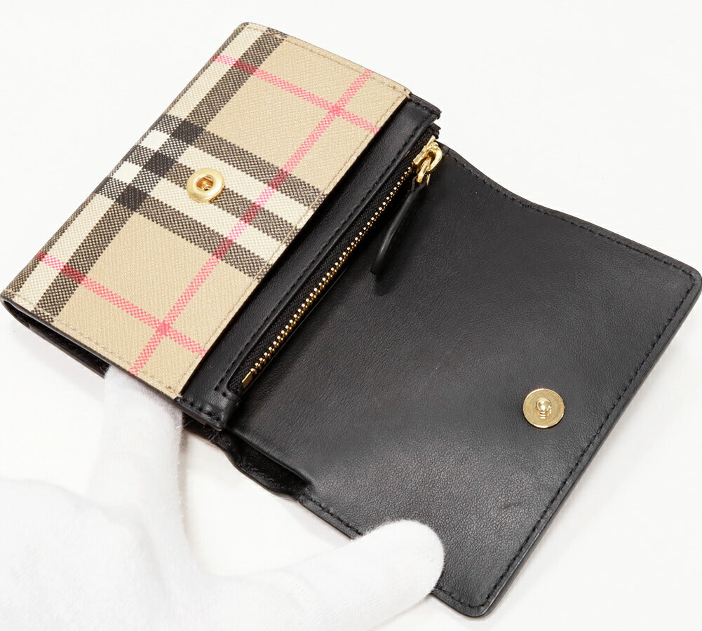 Burberry PVC Canvas Small Folding Wallet Wallet 80579761