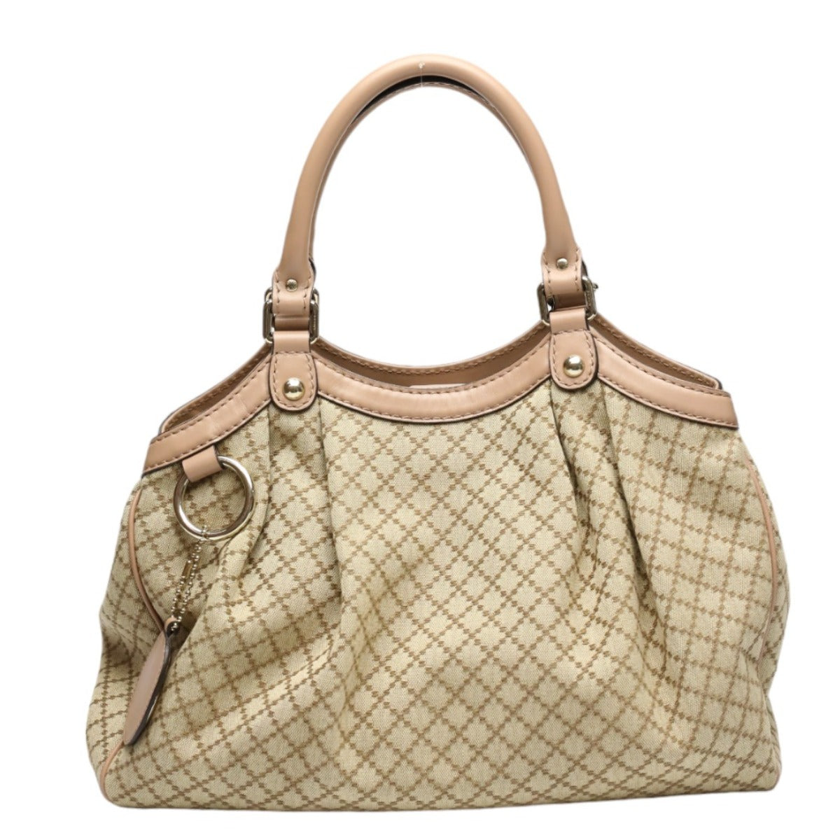 GUCCI Tote Bag 211944 GG canvas beige Handbag Diamante canvas Women Used