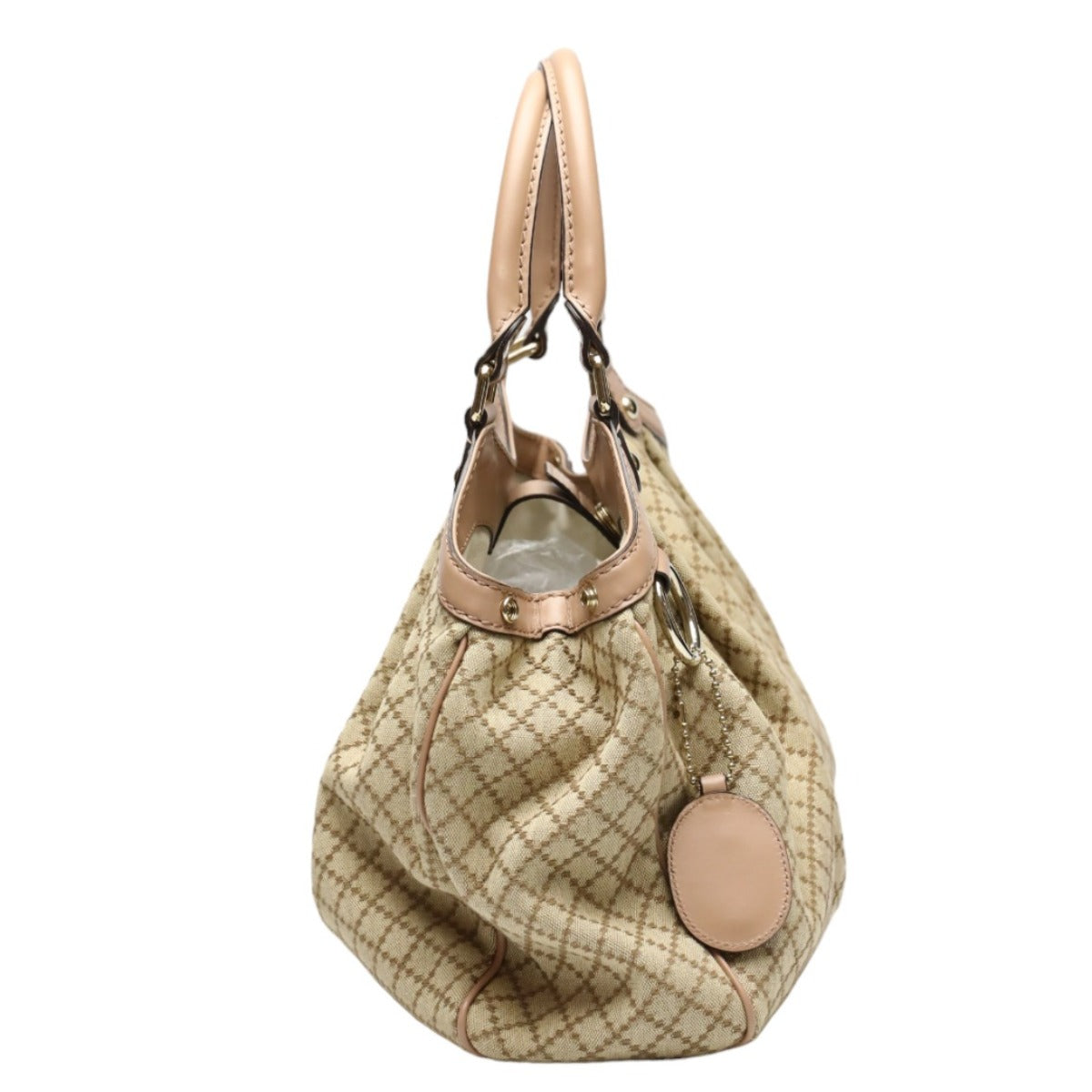 GUCCI Tote Bag 211944 GG canvas beige Handbag Diamante canvas Women Used