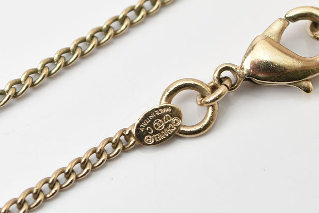 Chanel Necklace/Pendant with Rhinestones and Gold