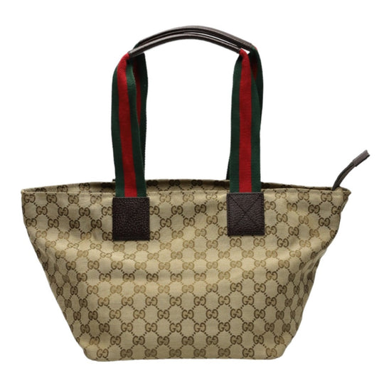 GUCCI Tote Bag 131230 GG canvas beige Handbag GG canvas Women Used