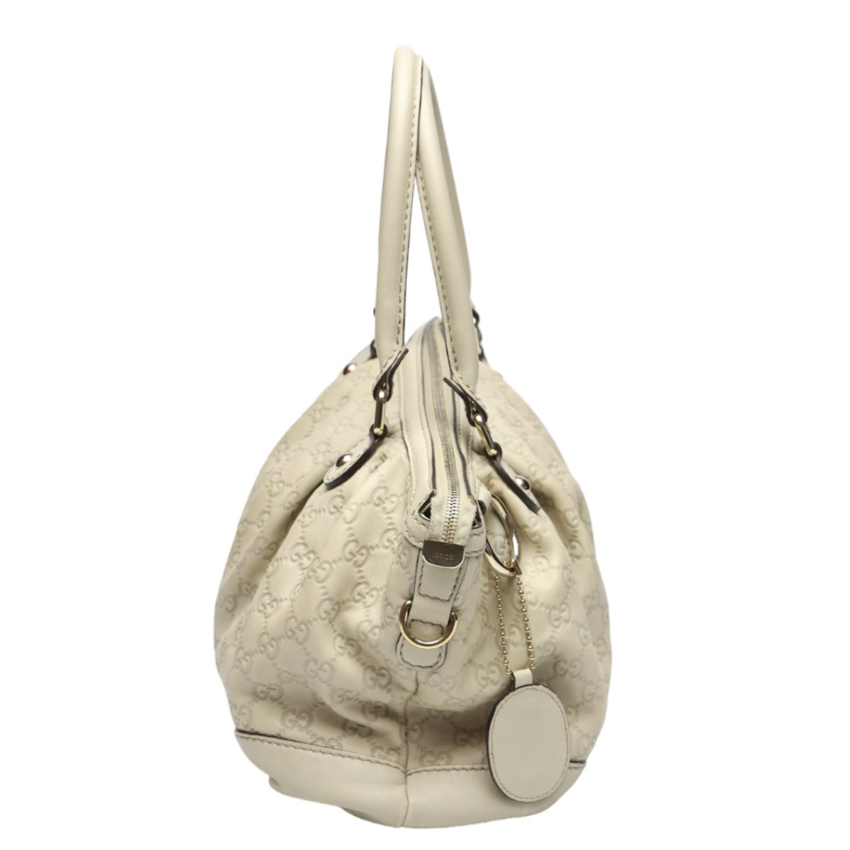 GUCCI Handbag 247902 leather beige 2WAY bag WG Leather Crossbody Women Used