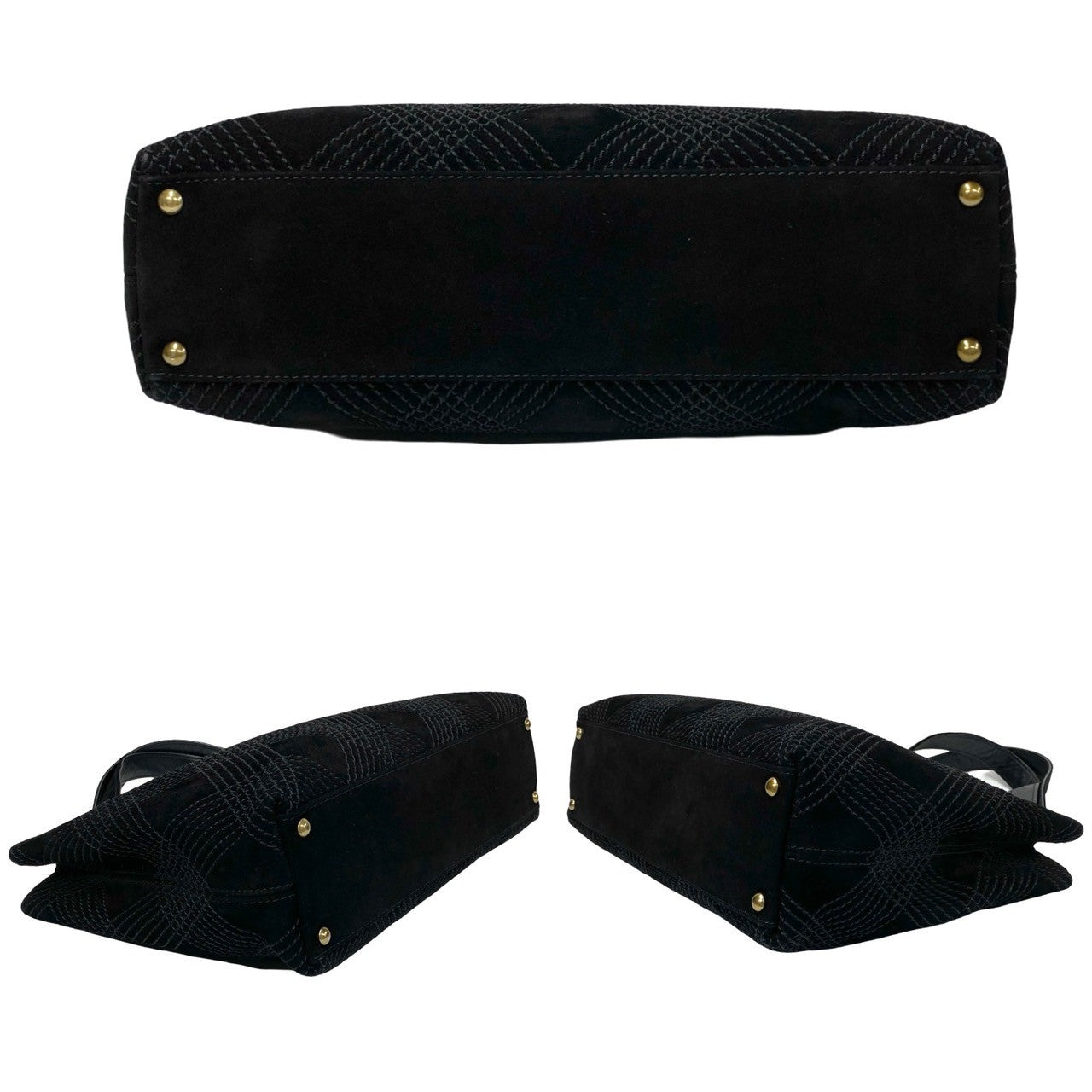 CHANEL Tote Bag Suede black