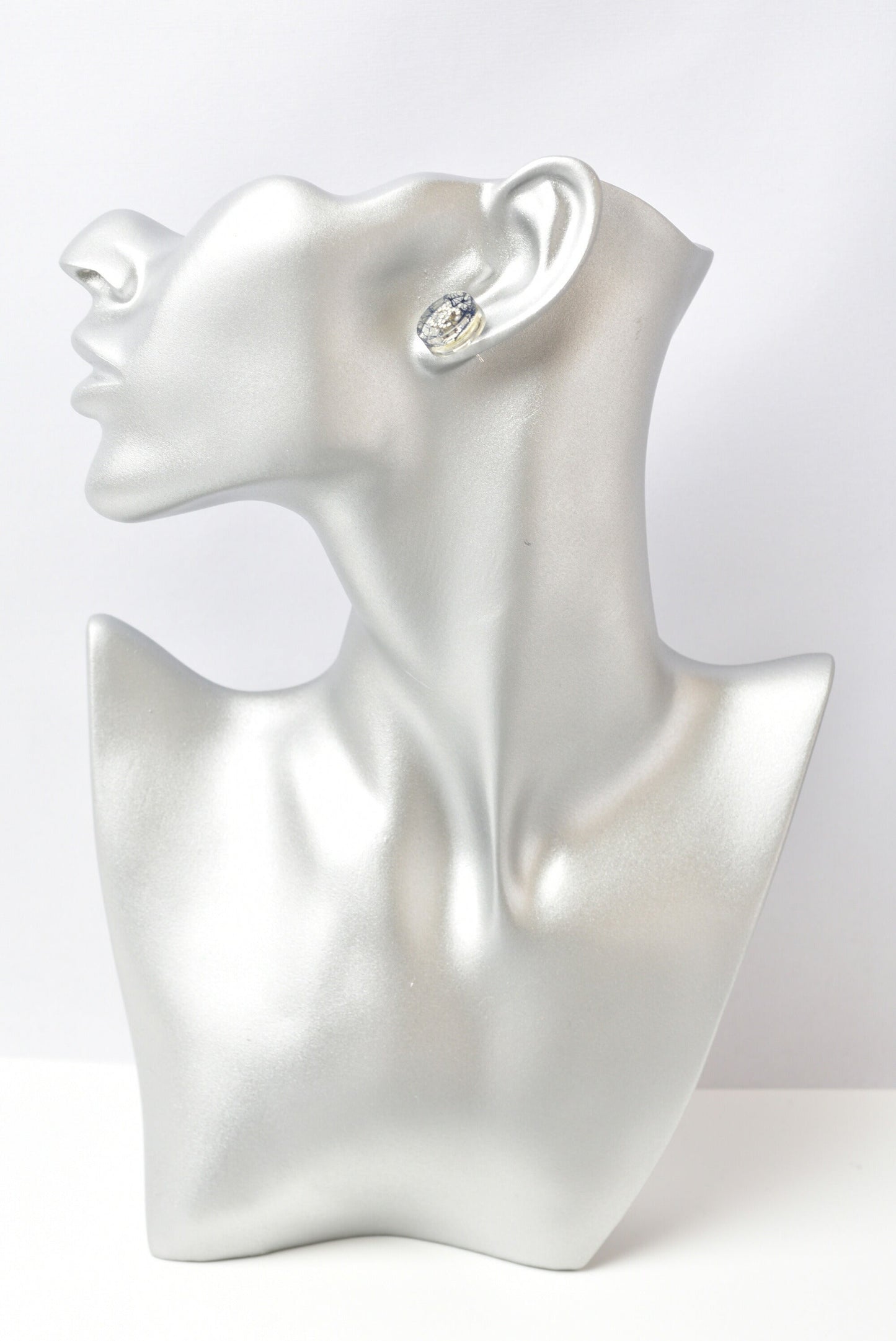 Chanel CC Circle Rhinestone Pearl Earrings