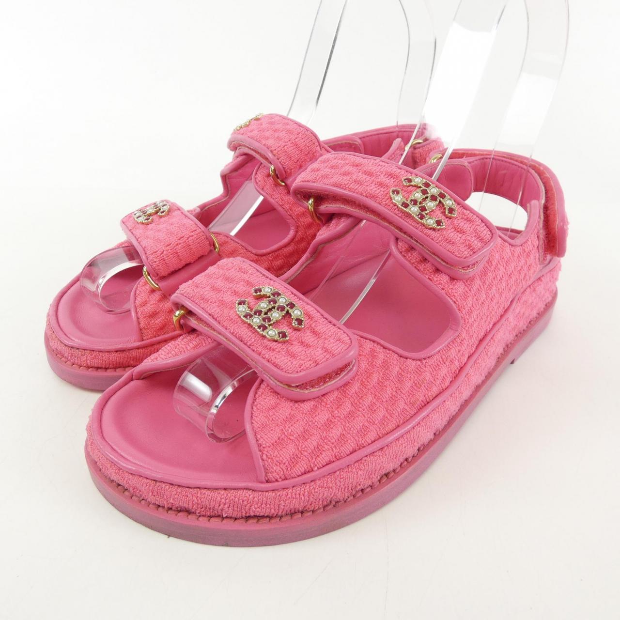 Chanel G35927X56555 Knit Sandals