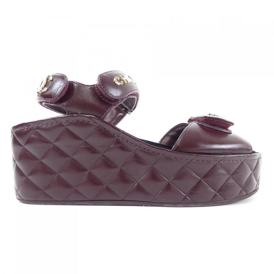 Chanel G37454X56169 Shiny Calfskin Sandals