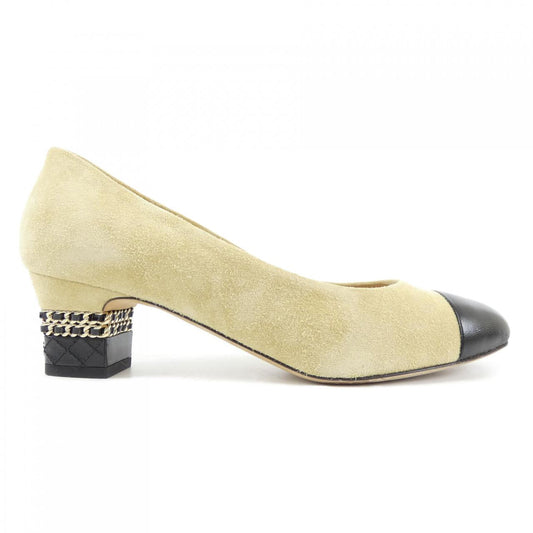 Chanel G35395Y53622 Suede Calfskin Lambskin Pumps
