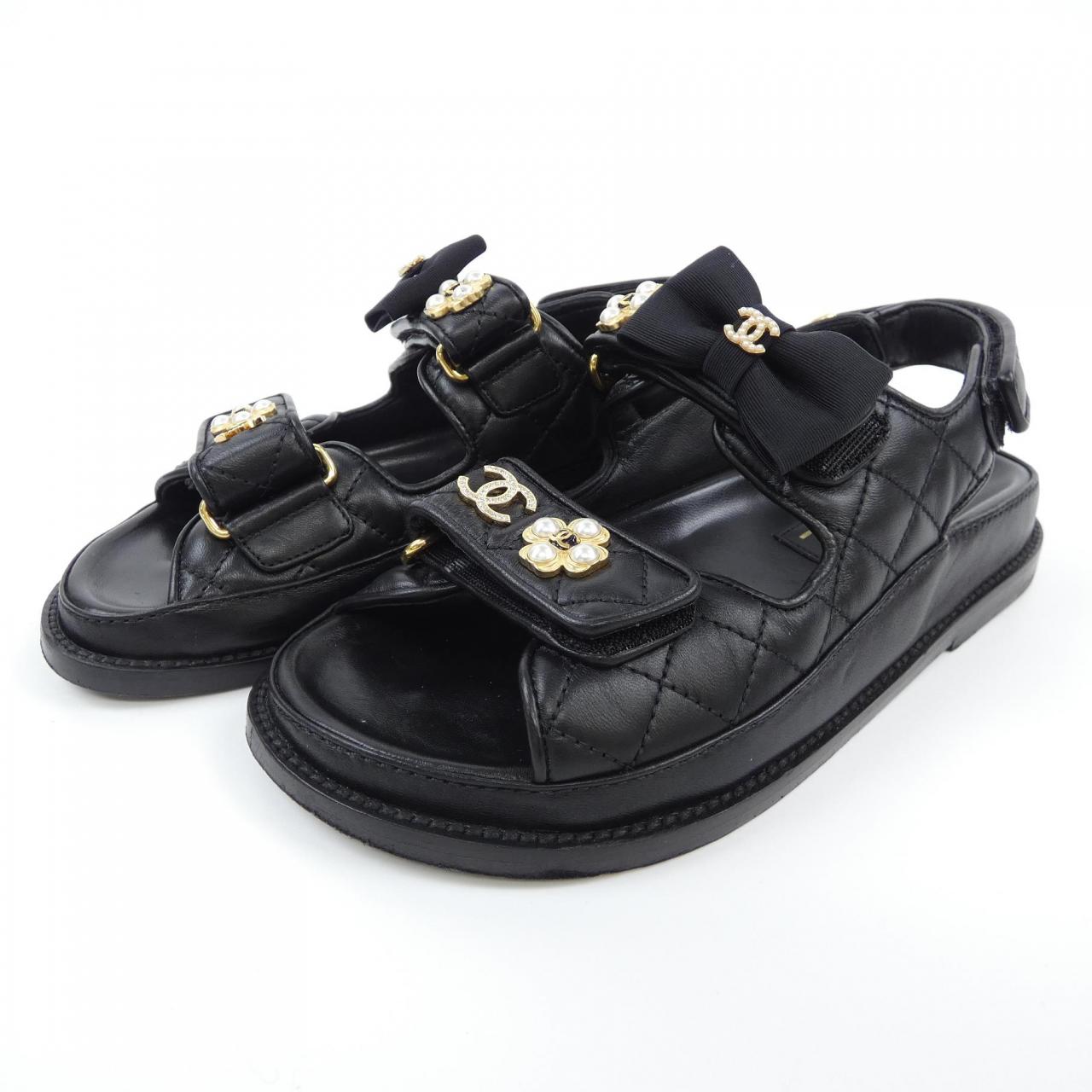 Chanel G40138X01000 Lambskin Sandals