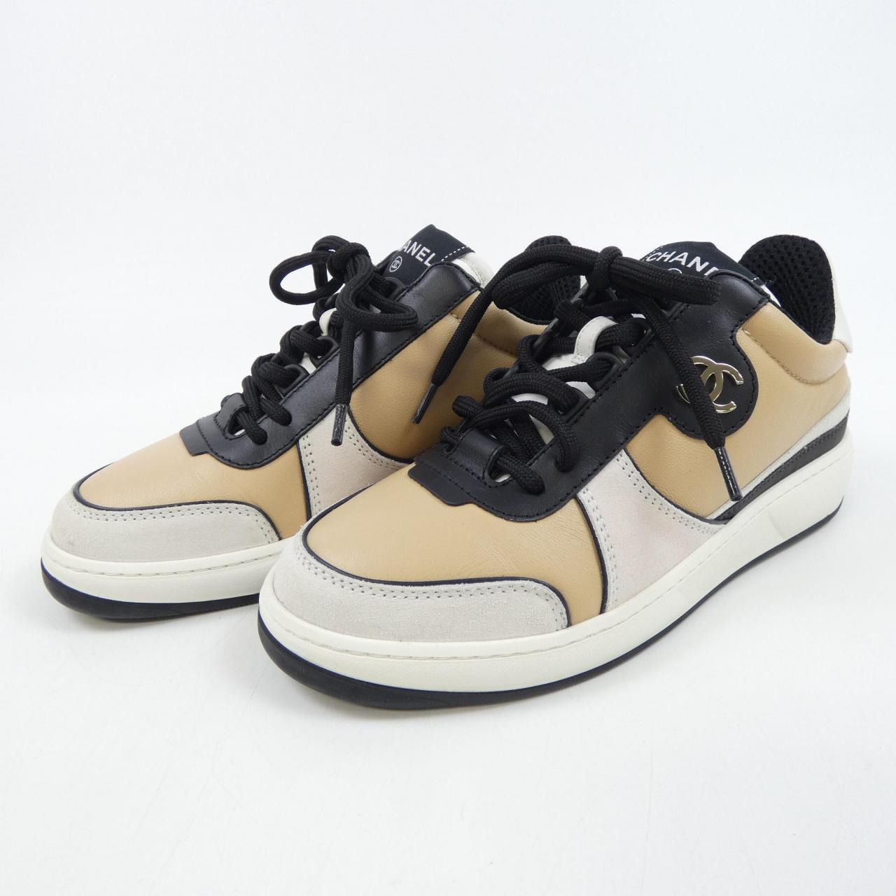 Chanel G45212B14072 Lambskin Calfskin Sneakers