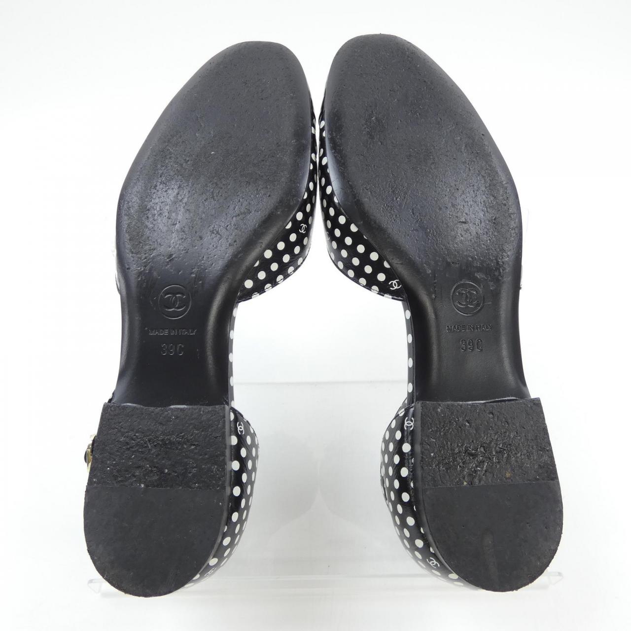 Chanel G45497B15869 Calfskin Patent Calfskin Shoes