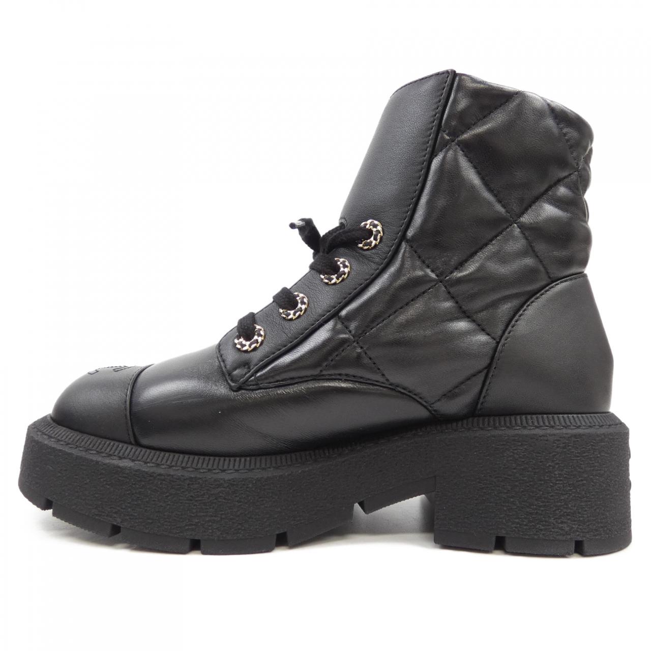 Chanel G45923B17962 Lambskin Calfskin Boots