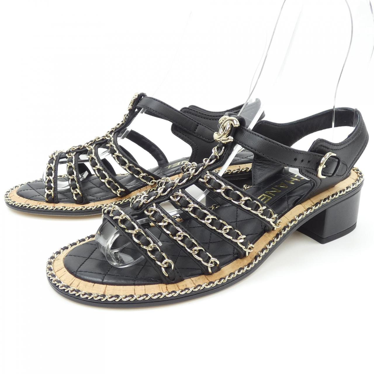 Chanel G45669X01000 Lambskin Sandals