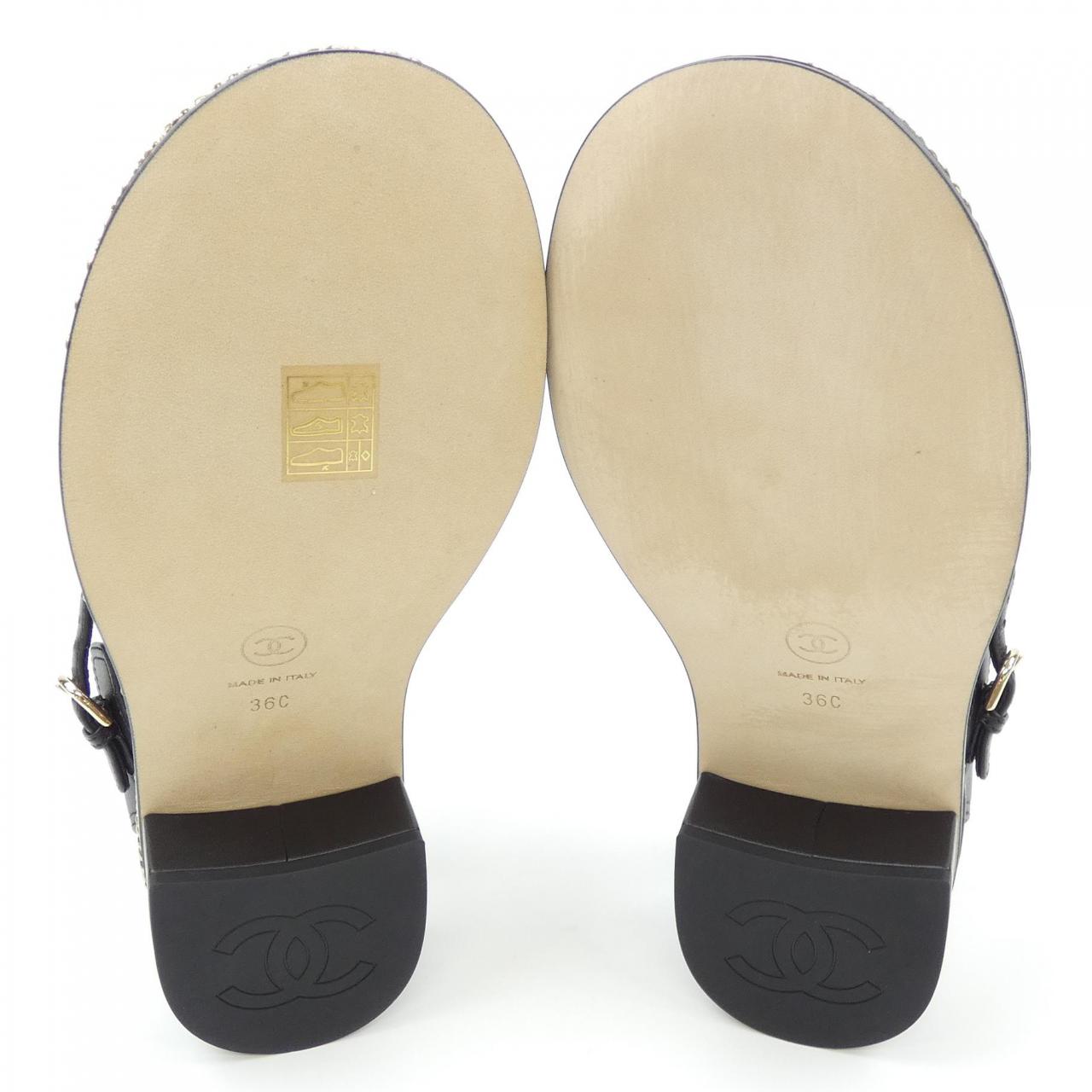 Chanel G45669X01000 Lambskin Sandals