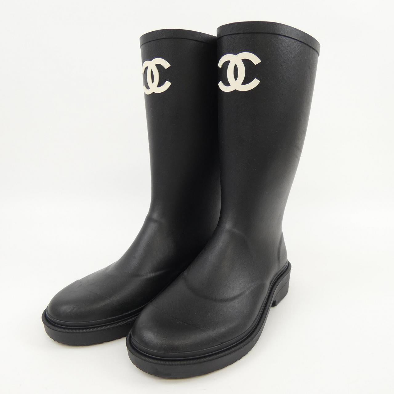 Chanel G38355X56326 Caoutchouc Boots