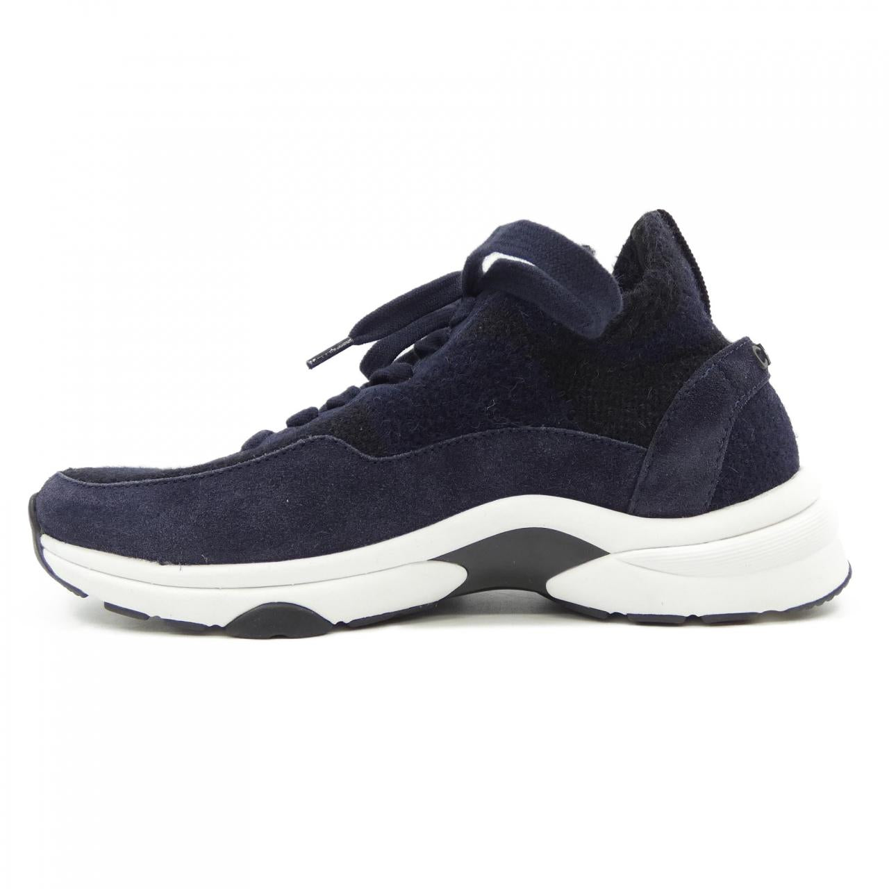 Chanel G38750B14071 Knit/Suede Calfskin Sneakers