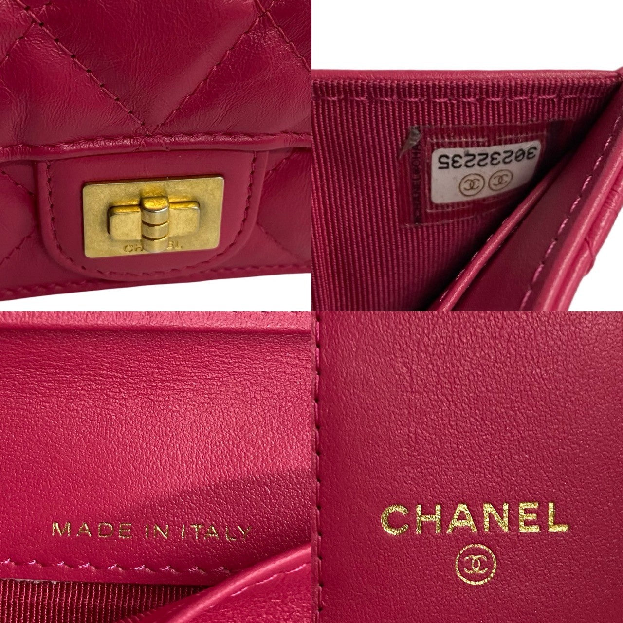 CHANEL Tri-fold wallet A70325 lambskin pink Small flap wallet 2.55