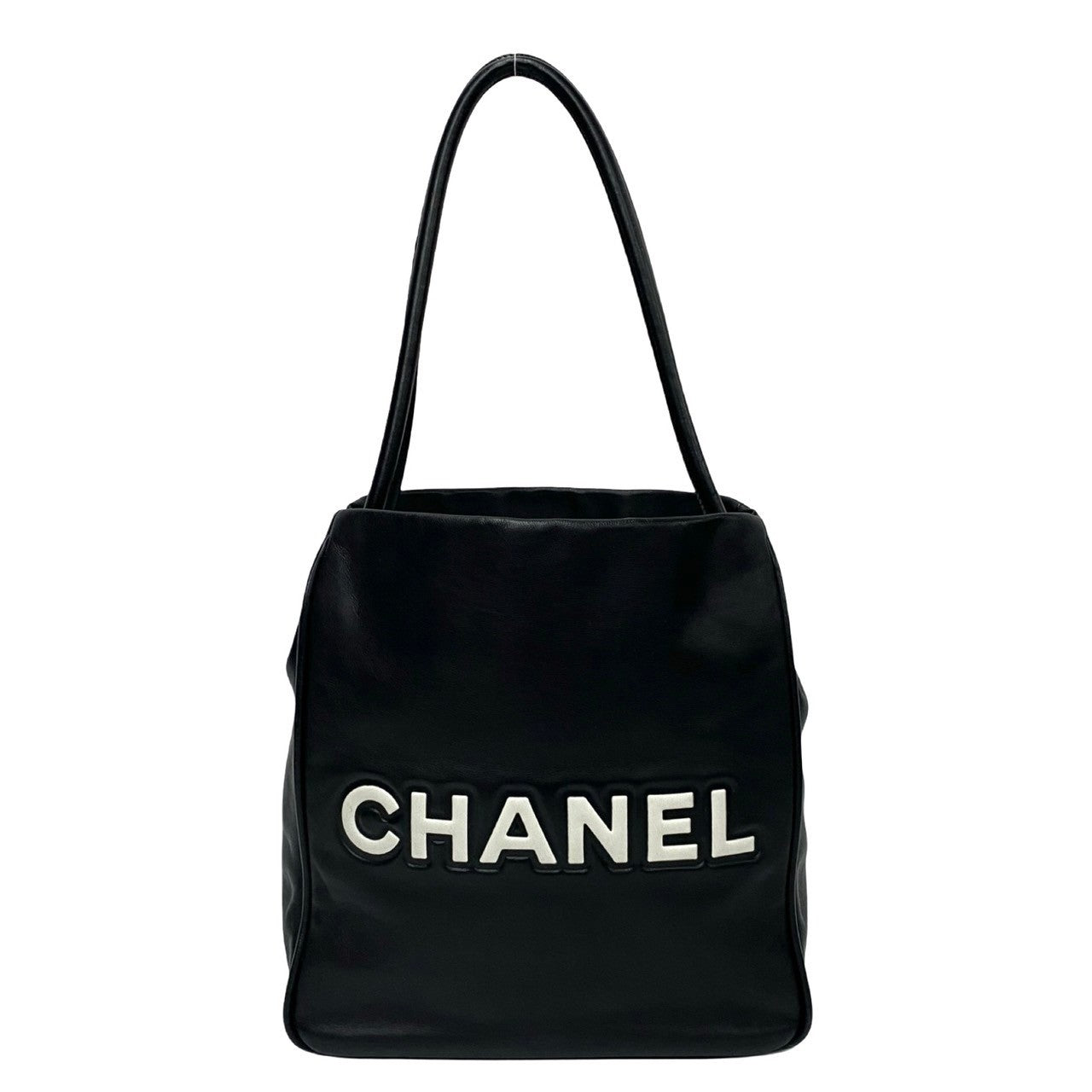 CHANEL Tote Bag lambskin black