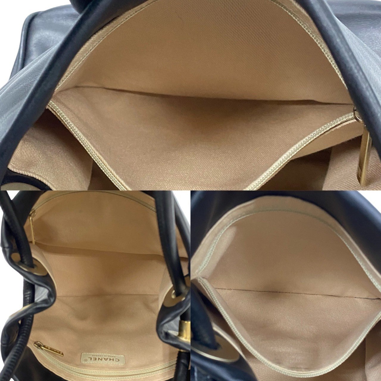 CHANEL Tote Bag lambskin black