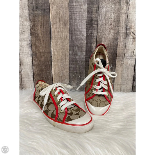 Shoes Designer By Coach In Brown, Size: 7.5