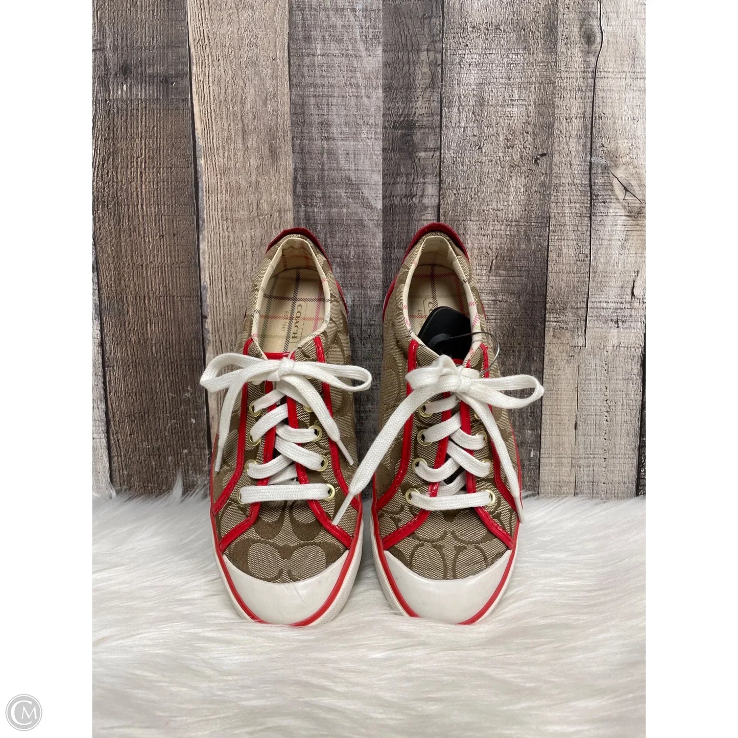 Shoes Designer By Coach In Brown, Size: 7.5