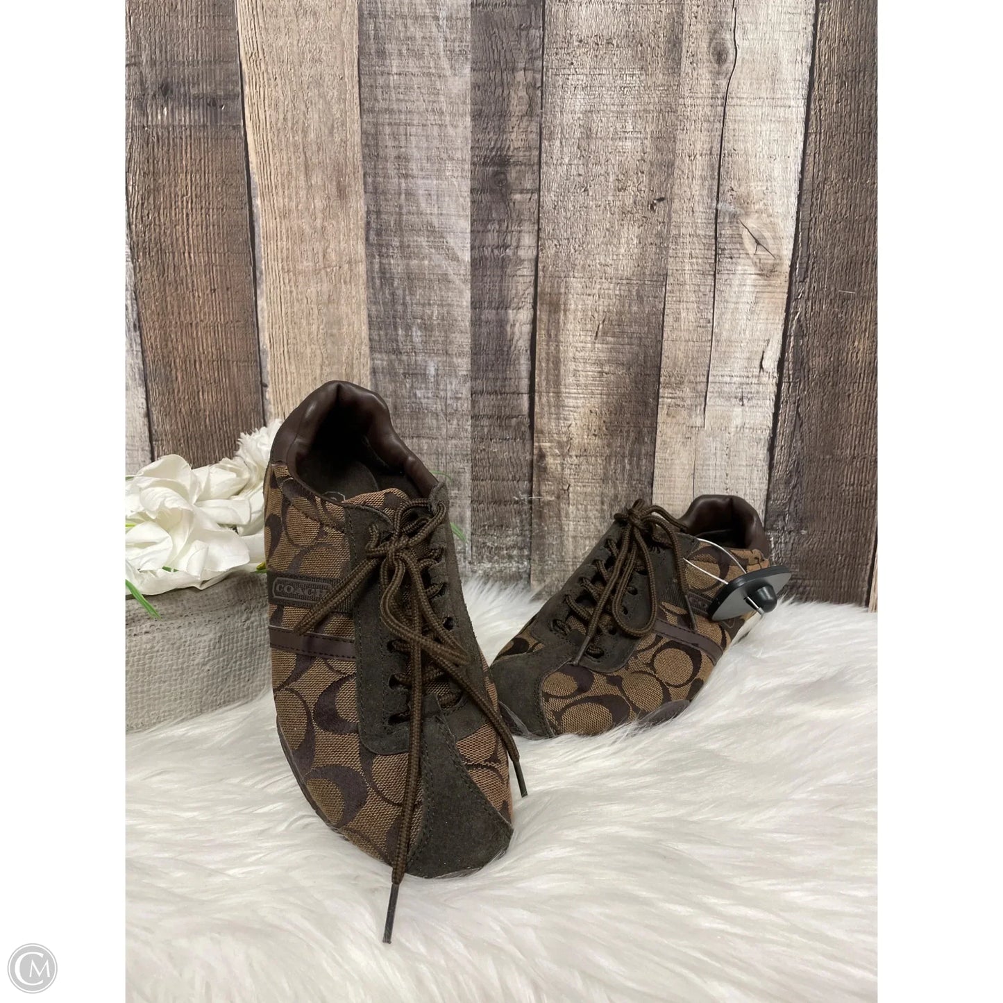 Shoes Designer By Coach In Brown, Size: 8.5