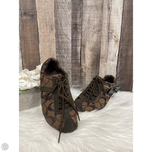 Shoes Designer By Coach In Brown, Size: 8.5