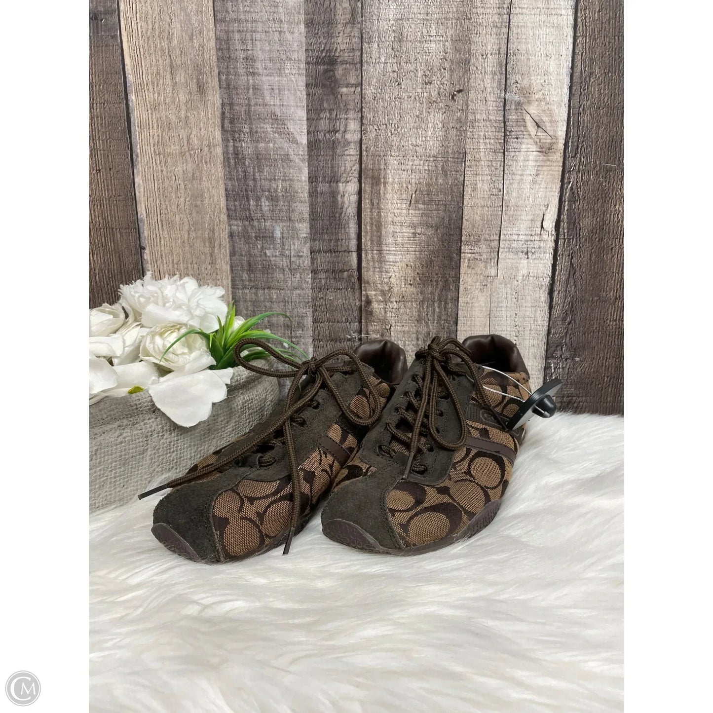 Shoes Designer By Coach In Brown, Size: 8.5