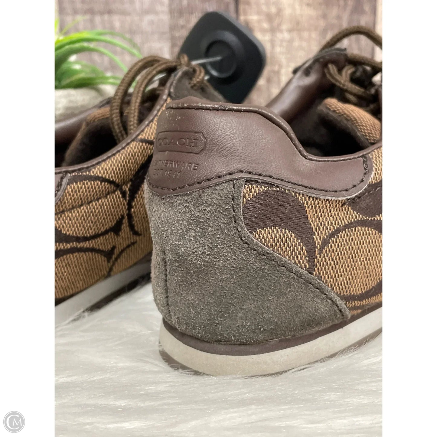 Shoes Designer By Coach In Brown, Size: 8.5