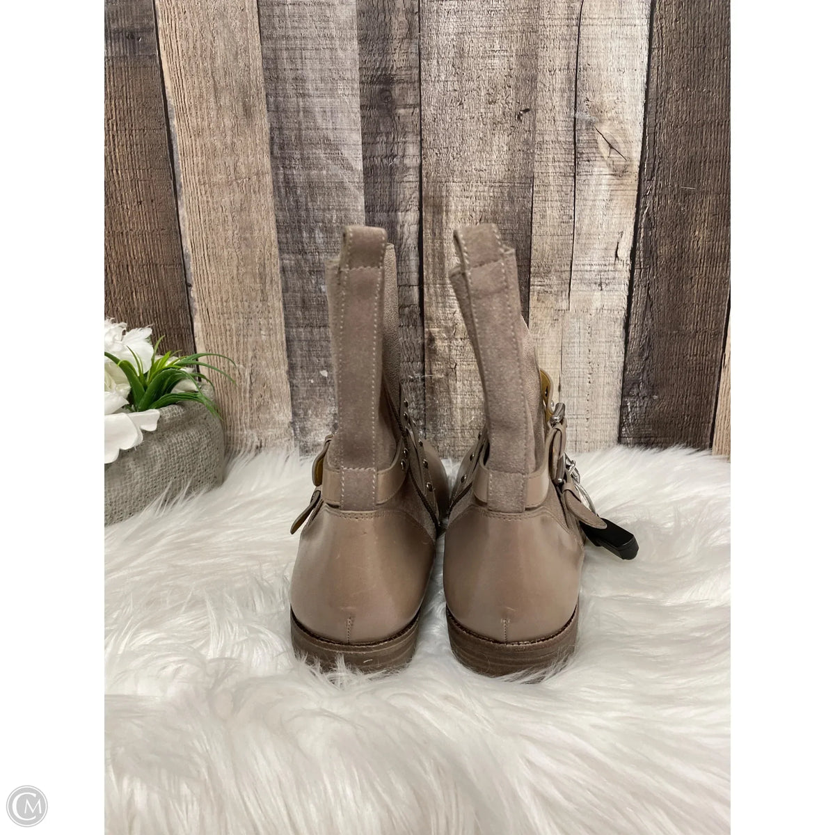 Boots Designer By Coach In Tan, Size: 10