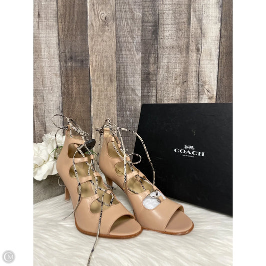 Shoes Designer By Coach In Tan, Size: 9