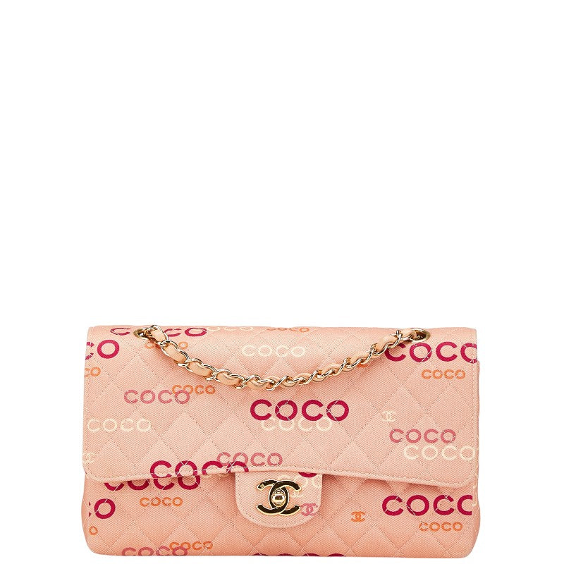 Chanel COCO Print Canvas Shoulder Bag
