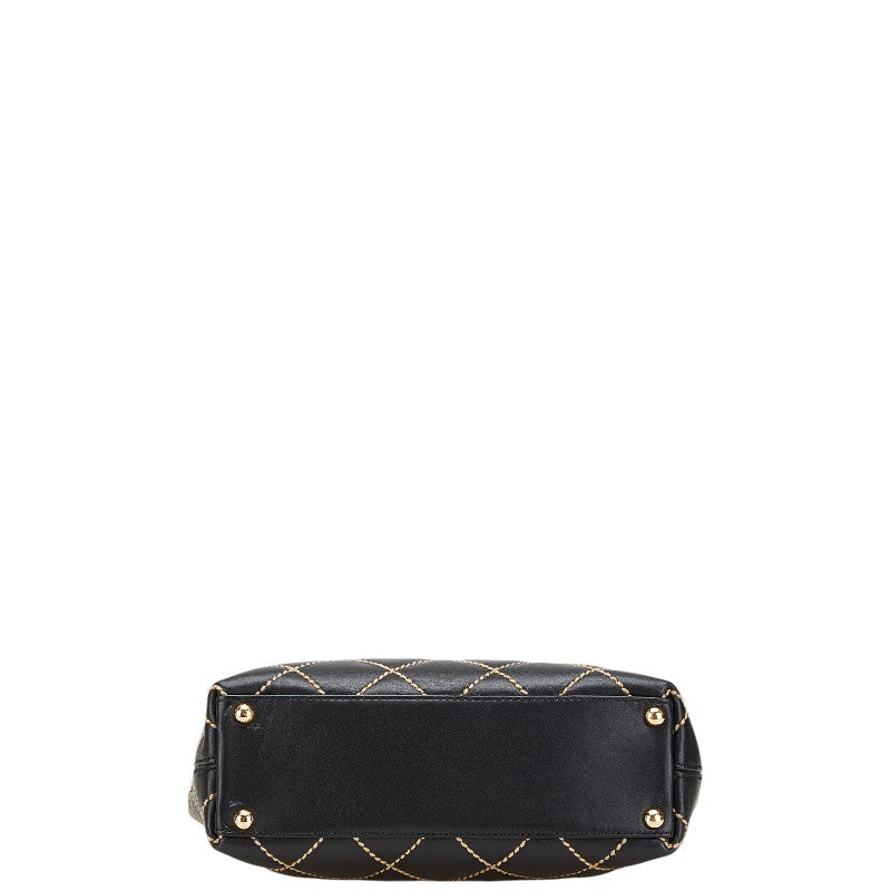 Chanel Coco Mark Wild Stitch Lambskin Tote Bag