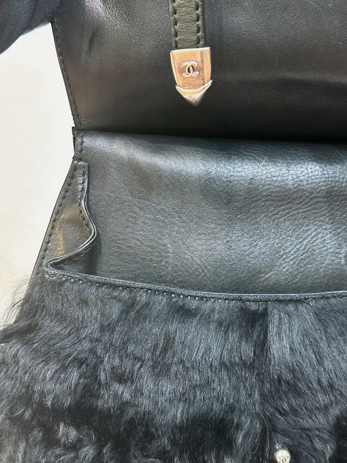 Chanel Paris-Dallas Double Flap Bag Quilted Calfskin and Fur Large