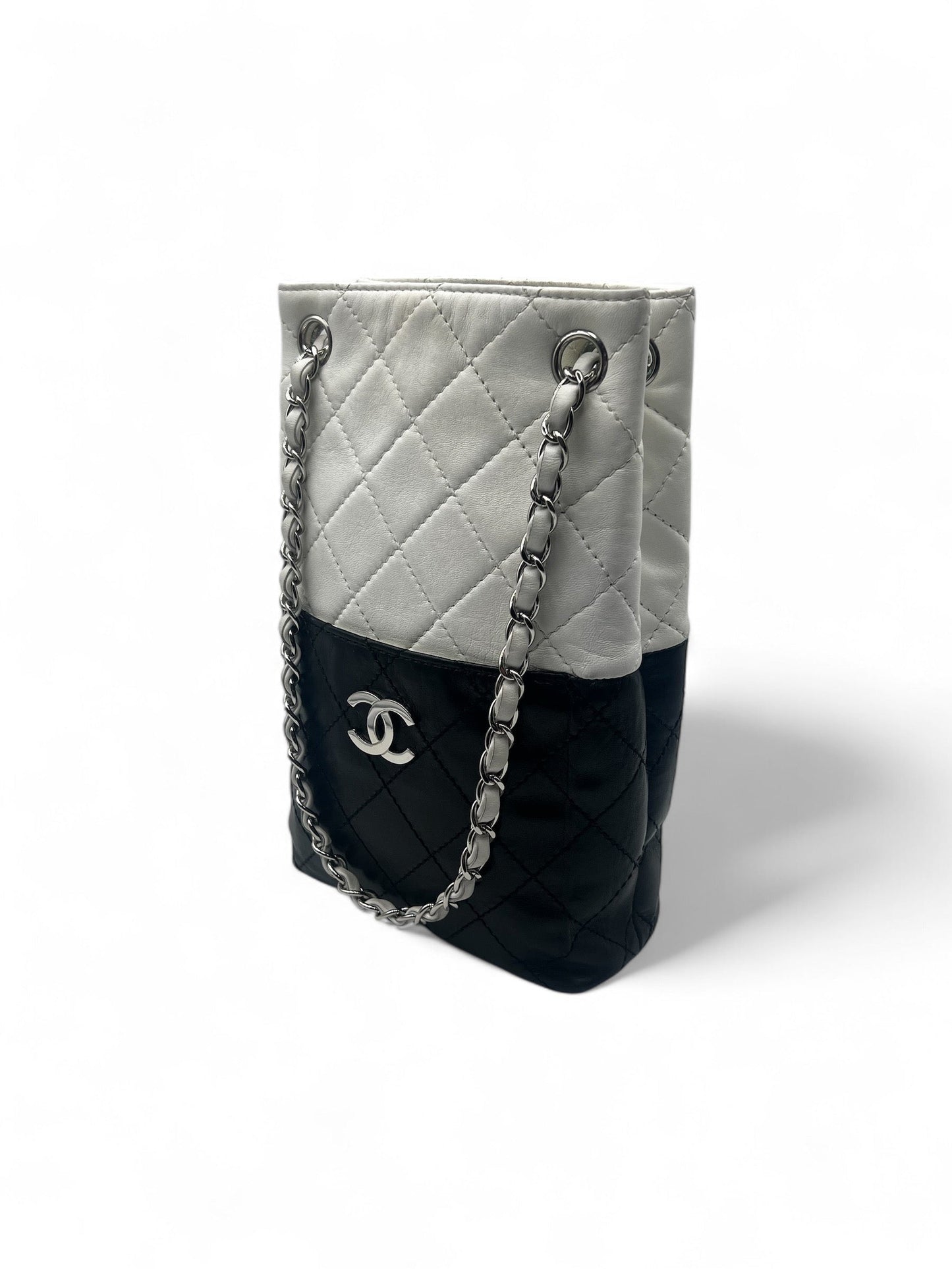 Chanel - Sac Shopping Vertical bicolore