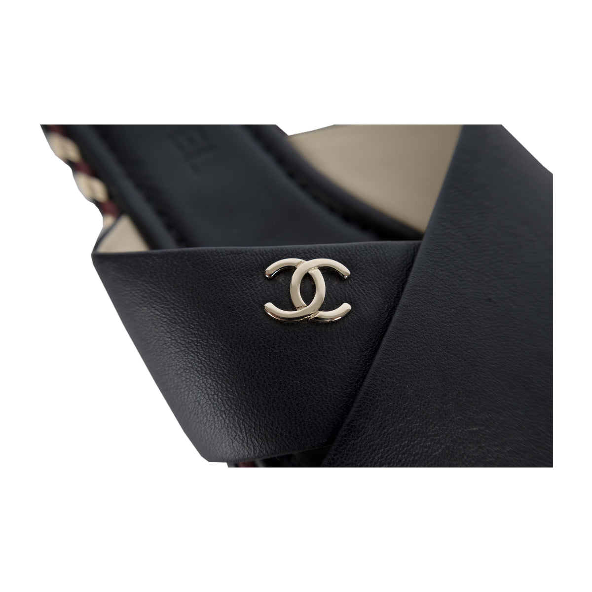 Chanel Lambskin Braided Mule Sandals  - '10s