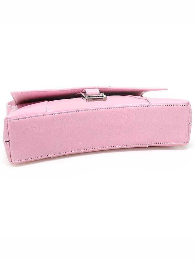 Luxury Balenciaga  671355 Candy Pink Supple Calfskin Hourglass Downtown XS Small Shoulder Bag