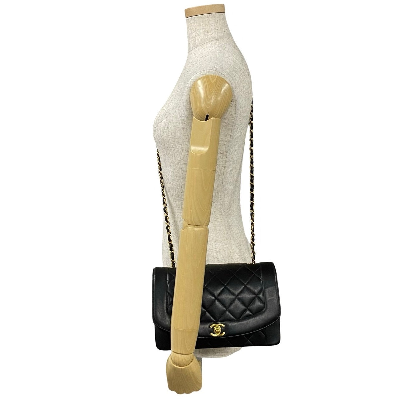Chanel Diana Flap Lambskin Shoulder Bag