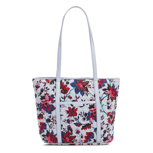 Small Trimmed Vera Tote Bag-Vineyard Floral-Image 1-Vera Bradley