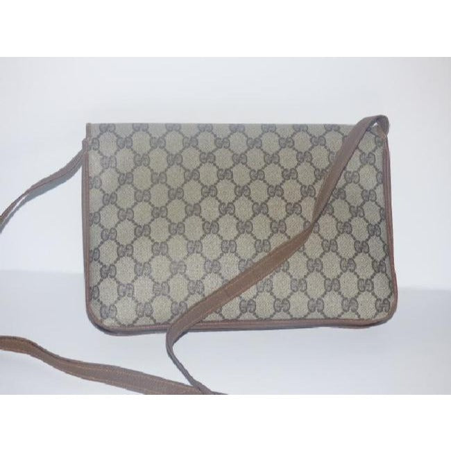 Gucci Horsebit Clutch Guccissima Print Two Way Style Brown Gg Leather Shoulder Bag