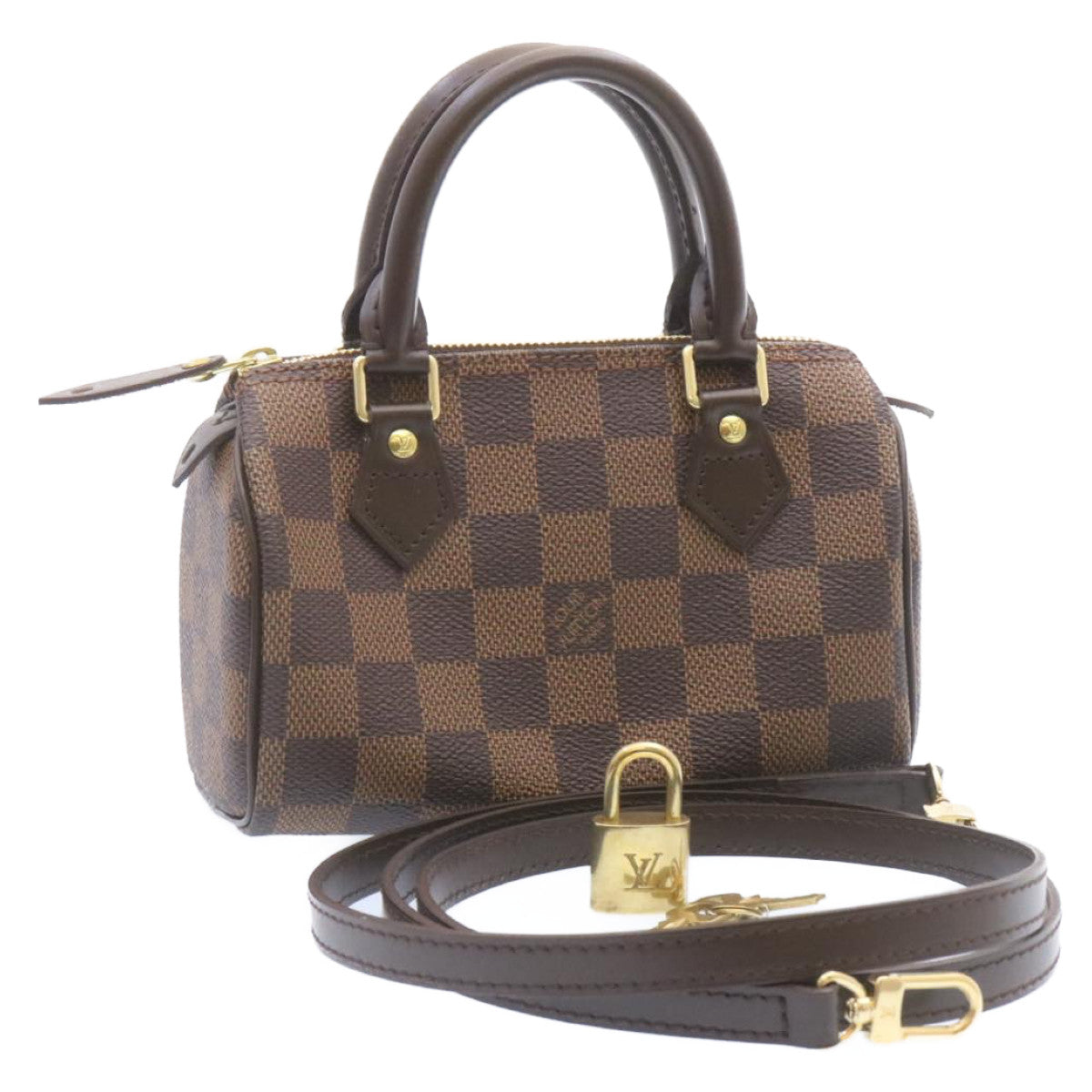 LOUIS VUITTON Damier Ebene Mini Speedy Hand Bag M41534 LV  25202A