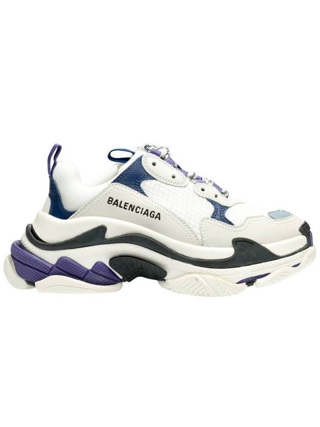 Luxury Balenciaga  Triple S Trainer Low Top Sneakers White Purple