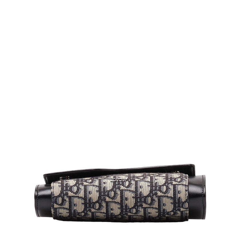 Dior Trotter Shoulder Wallet Black Beige Canvas Leather  Dior (Ginestapo)