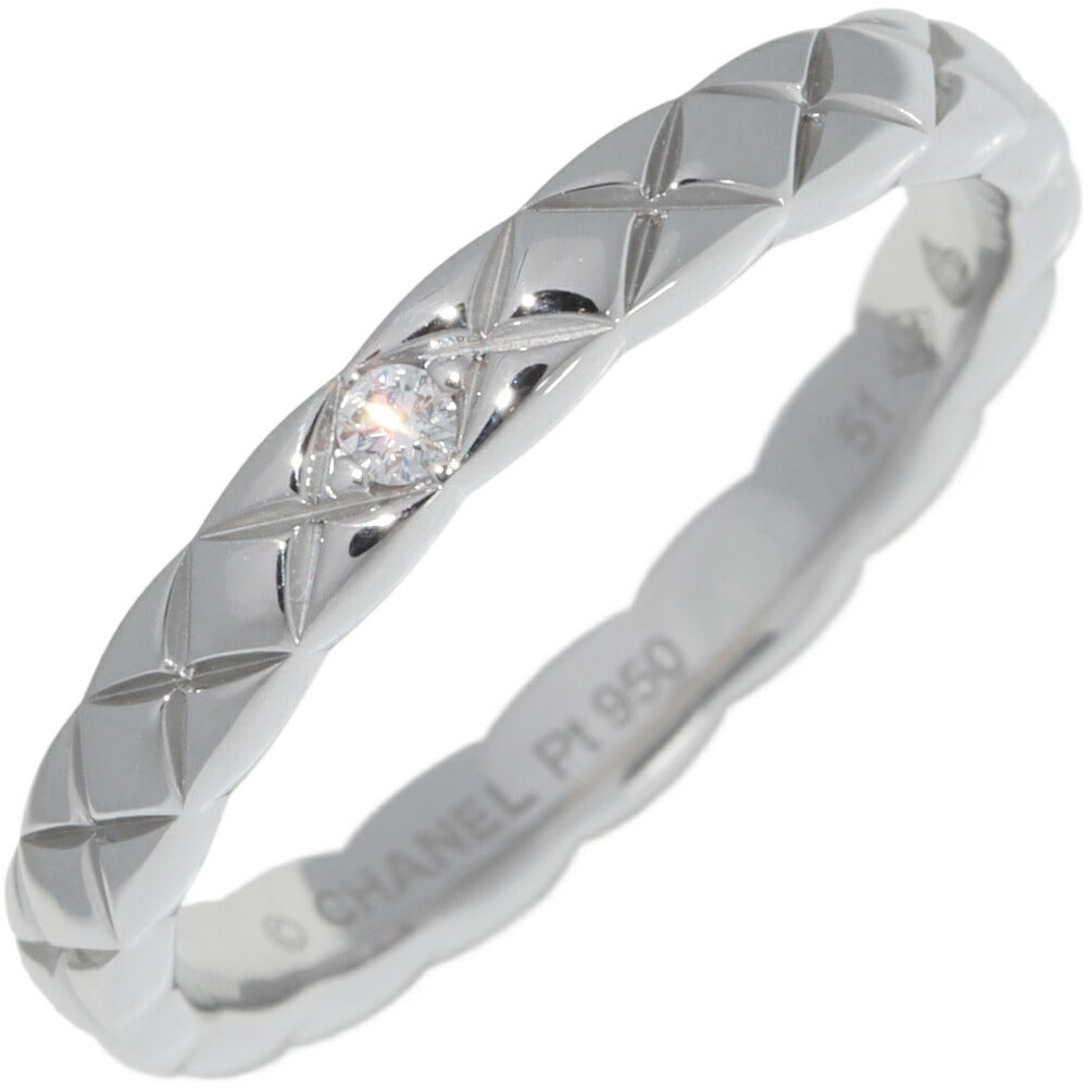 Chanel Coco Crush Pt950 Diamond Ring Size 10.5