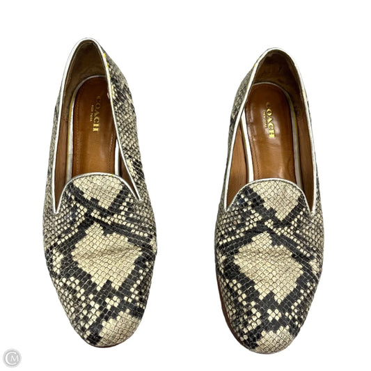 Shoes Designer By Coach In Snakeskin Print, Size: 8