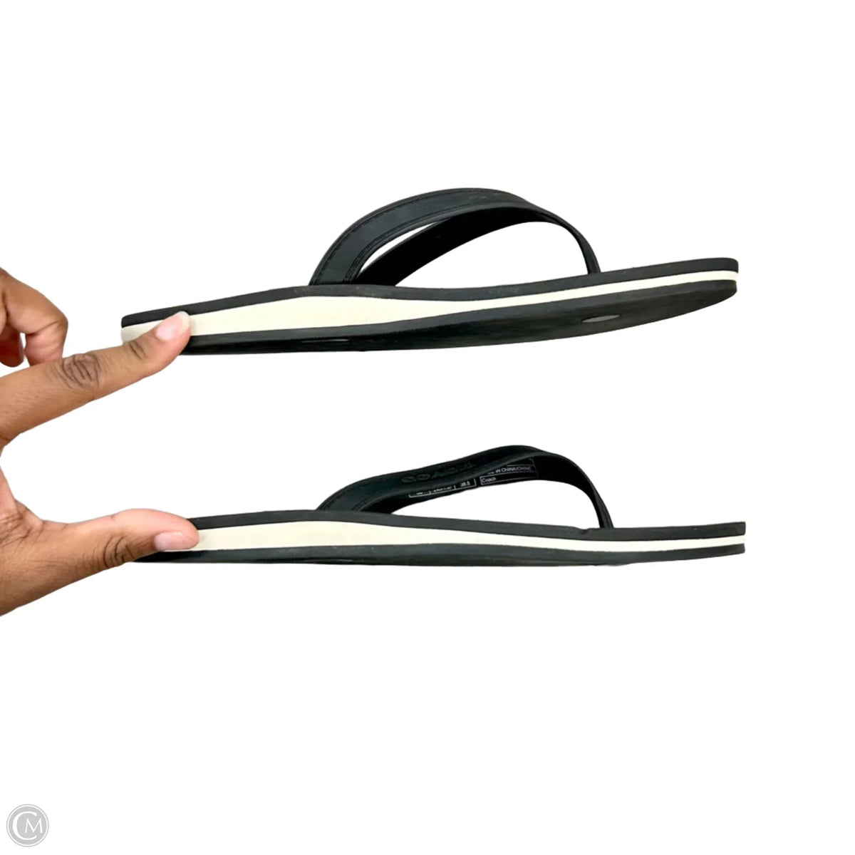 Sandals Designer By Coach In Black, Size: 8