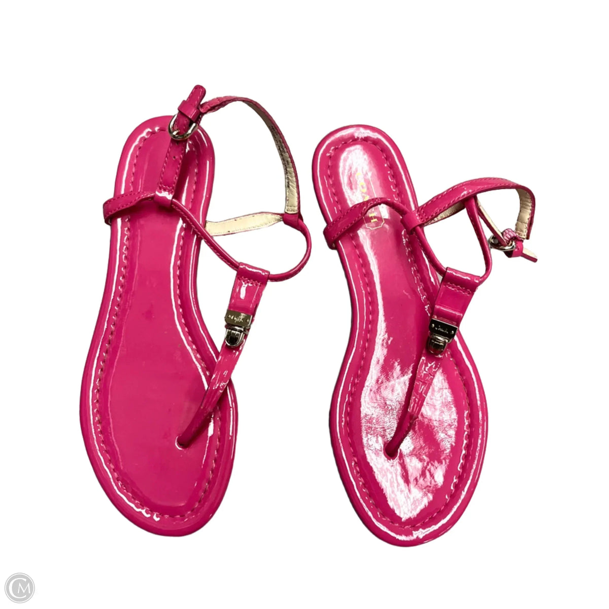 Sandals Designer By Coach In Pink, Size: 6