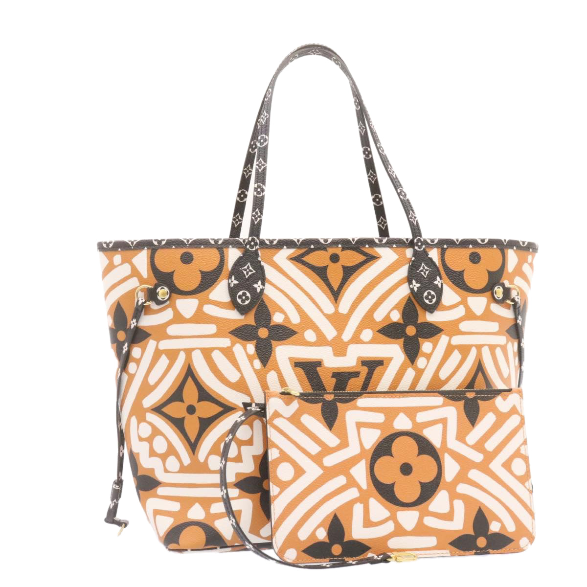 LOUIS VUITTON Monogram Giant Neverfull MM Tote Bag Caramel M56584 LV  25725A